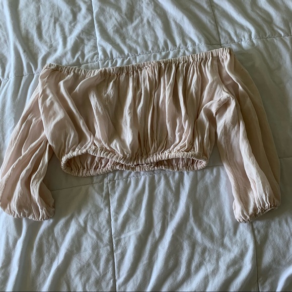 Light pink puffy tube top - Picture 3 of 5